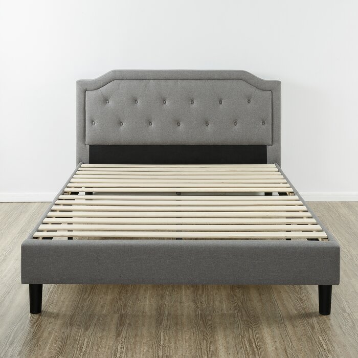 Zinus Upholstered Metal Platform Bed & Reviews | Wayfair